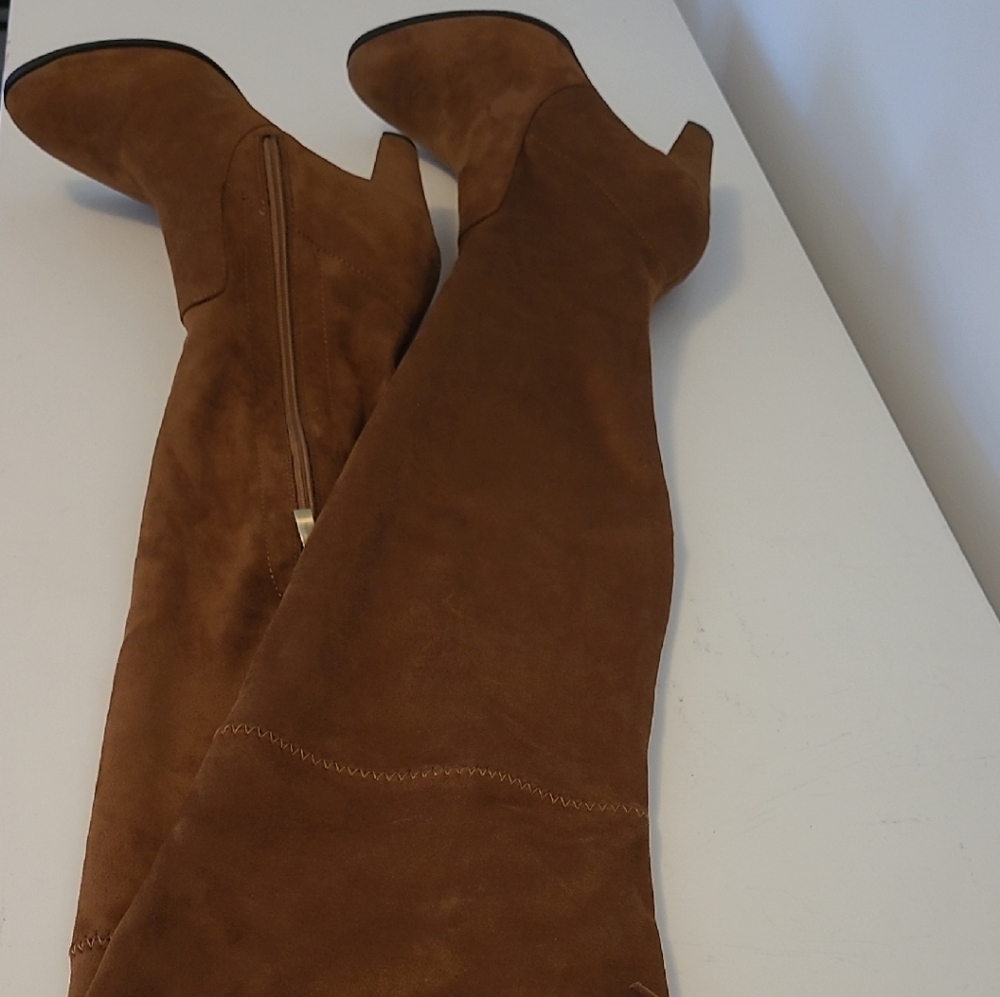 Hot Kiss Brown Over-the-Knee Boots - Picture 6 of 15